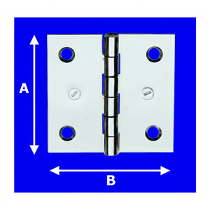 Moderna cerniera in acciaio inox 40x30mm porta e armadio per mobili nautici cucina e Box-AL850IN4030 Aldeg - Product Image 1