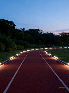 ไฟนำทางอัจฉริยะแบบ LED ใยแก้วนำแสง ระบบเหนี่ยวนำอัจฉริยะ สำหรับสนามวิ่งในสวนสาธารณะ/พื้นที่ชมวิว/ชุมชน - Product Image 5