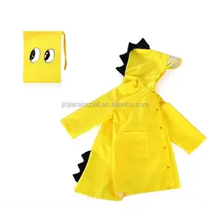 도매 아기 판초 키즈 레인 코트 어린이를위한 만화 캐릭터 폴리 에스테르 비옷