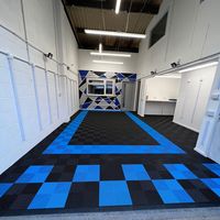 Dalles de sol pour garage, pour salle de lavage de voitures - Tapis de garage emboîtables, imperméables et anti-rayures
