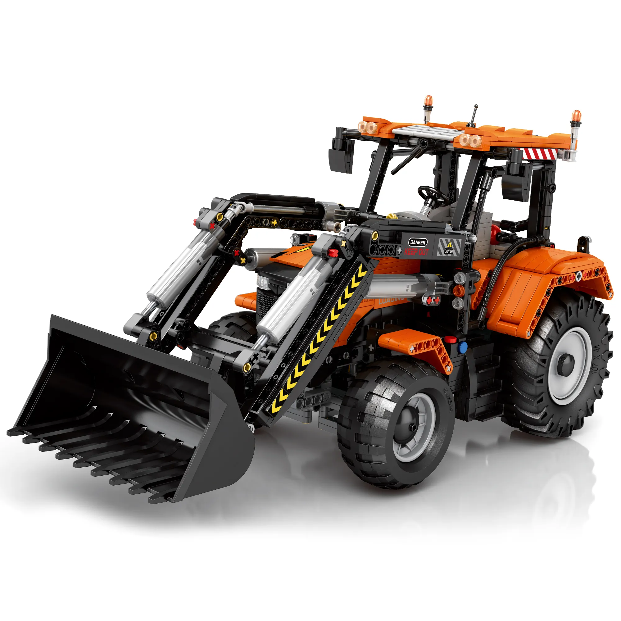 Ensemble de jouets pour blocs de construction pour enfants 1496PCS 2.4G Tracteur de chargement multifonction RC sans fil à vendre