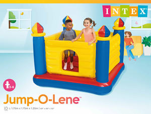 <span class=keywords><strong>Castillo</strong></span> <span class=keywords><strong>inflable</strong></span> para niños <span class=keywords><strong>Intex</strong></span> 48259, piscina hinchable cuadrada con diseño de <span class=keywords><strong>Castillo</strong></span> travieso para jugar al aire libre - Product Image 3