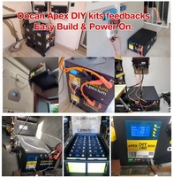 Boîtier DIY 16S 48V 15KW pour batterie, kit facile à installer, empilable avec BMS, adapté aux batteries LiFePO4 280Ah 302Ah 310AH 330Ah