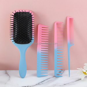 Offre Spéciale Airbag Brosse Antistatique Large Dent Rat Peigne <span class=keywords><strong>Coiffure</strong></span> Outils 4 pièces/ensemble Peigne À cheveux - Product Image 2