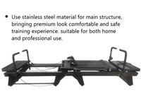 Moldeador del cuerpo/Ejercicio corporal y mental Plataforma acolchada extra gruesa Pro-Grade Pilates Reformer Commercial