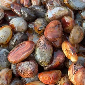 Cristais vermelhos bandados pedras de cura agate sardonyx agate palmeira