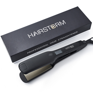 Lo Último en Herramientas para el Cabello, <span class=keywords><strong>Plancha</strong></span> de Cerámica Profesional para Salón, <span class=keywords><strong>Plancha</strong></span> Alisadora Negra y Morada - Product Image 2