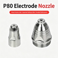 Kit de pointes de torche plasma P80, électrodes en hafnium et buses de coupe, pièces de rechange compatibles avec la machine de découpe plasma LGK-100 LGK-120