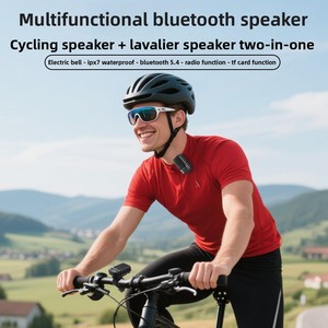 Haut-parleur <span class=keywords><strong>Bluetooth</strong></span> 5.3 étanche IPX7 pour vélo, <span class=keywords><strong>radio</strong></span> FM, portable, utilisation en extérieur, cyclisme, pelouse, montage sur vélo, haut-parleur sans fil - Product Image 2