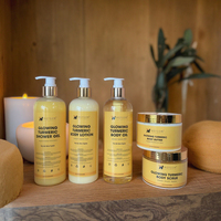 Ensemble Personnalisé de Soins Éclaircissants pour le Corps et le Visage au Curcuma : Gommage, Sérum, Huile et Crème Illuminatrice
