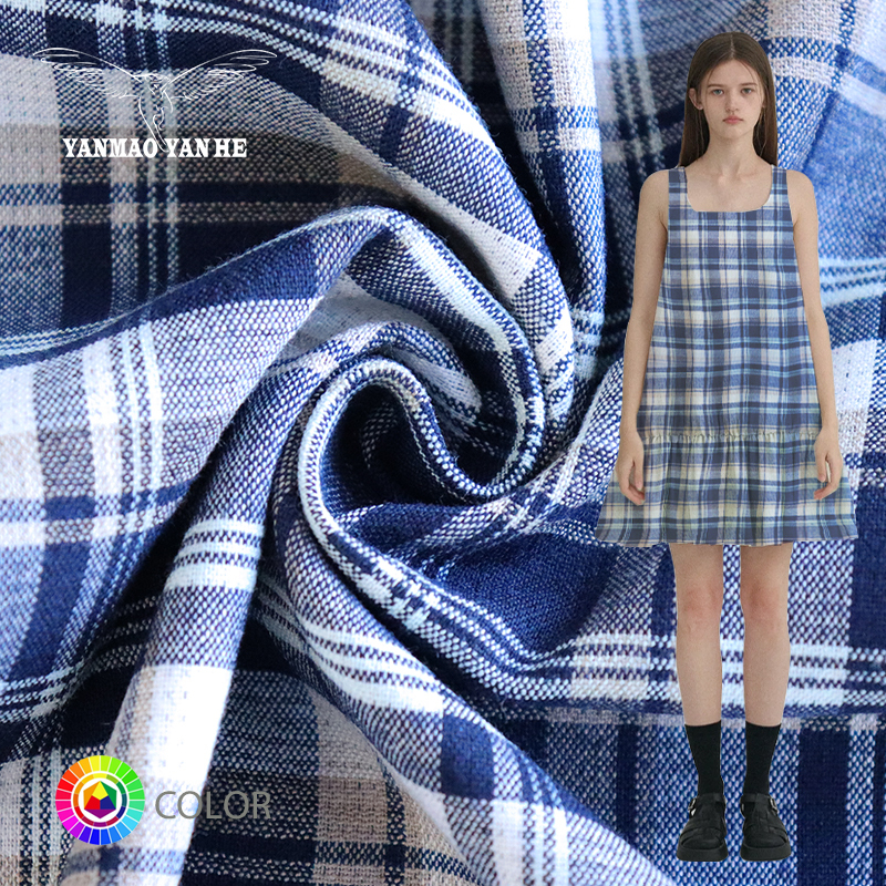 Wholesale Vintage Distressed Plaid Yarn Dyed