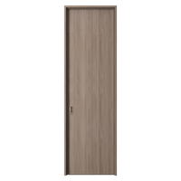 Portes intérieures simples personnalisées en WPC et aluminium, style italien, imitation bois, étanches, pour maisons et chambres