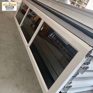 Portes de garage sectionnelles en aluminium 16x7 résidentielles transparentes en verre miroir noir à ouverture électrique étanche - Product Image 5