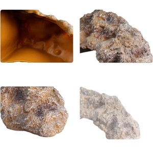 Roca de resina con forma de gecko leopardo para reptiles, escondite para dragón barbudo, cueva para serpientes, para pitones de bola, decoración para terrario. - Product Image 5