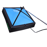 Lampe de studio LED portable pliable en aluminium AFEFT 200W CRI96+ TCIL 98+ 2700-6500K contrôlée par application pour les émissions en direct en intérieur
