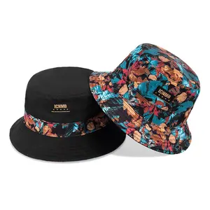 AungKing Supply Best Price Good Quality Print Reversible Women Bucket Hat Custom Label Sun Hat