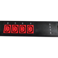 Prise d'alimentation intelligente 380V, 415V, 480V, contrôlée réseau C13, panneau de contrôle intelligent PDU 125a, 3 phases