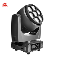 350W RGBW 4-in-1 LED Zoom Wash Moving Head Lights mit DMX512-Steuerung, 540/270° Schwenk-/Neigefunktion, unterstützt mehrere LED-Streifen und Makro-Effekte