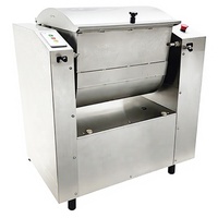 Mesin Mixer Roti Stainless Steel Komersial Kapasitas Tepung 25 kg Peralatan Pengaduk Adonan Elektrik Otomatis Penuh untuk Hotel
