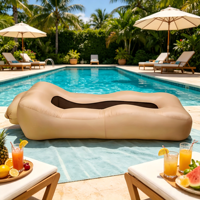 Offre Spéciale – Housse de transat flottant géant imperméable pour piscine, style tropical, sans rembourrage