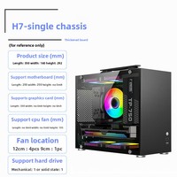 Caja de PC Mini Wanmisle Fox H7, Carcasa de Escritorio Portátil MATX Blanca con Ventana Lateral, DIY, ITX Vertical, Puertos USB 3.0 Frontales, en Stock