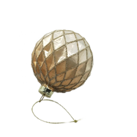 Boules de Noël en verre soufflé à la main de 8 cm avec dégradé floqué personnalisé, décorations pour la maison