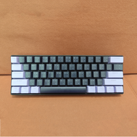 Clavier mécanique filaire USB HX-JX05 classique blanc 61 touches 60 % avec effets d'éclairage LED pour usage professionnel (vente en gros)