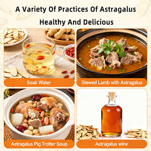 Tranches de racine d'astragale, tisane à base de plantes, herbe chinoise, racine d'astragale membranaceus en stock, tranches séchées d'astragale - Product Image 4