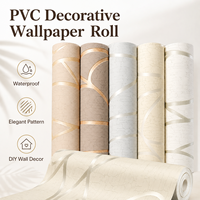 Rouleau de papier peint décoratif en PVC imperméable à rayures modernes, garantie 4 ans pour salon, chambre et intérieur d'hôtel