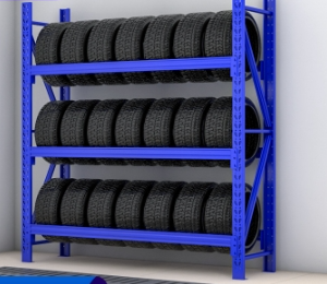 Suministro de fábrica, estantes apilables de acero personalizados, taller, almacén, tienda de reparación de automóviles multifunción, protección contra la corrosión de neumáticos - Product Image 2