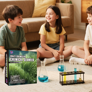 Kit d'expériences éducatives STEM DIY aux algues chimiques QC <span class=keywords><strong>Crazy</strong></span> Chemistry Set, jouets d'apprentissage scolaire pour enfants, certifié EN71, géométrique - Product Image 5