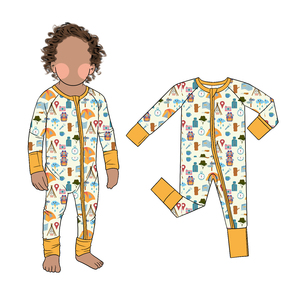Little Glow Kid Baby Footie Romper Menutupi Kaki dan Tangan, Lembut, Cetak yang Dapat Disesuaikan, Pakaian Anak untuk Musim Semi dan Gugur. - Product Image 6