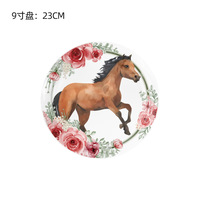 Nouvel arrivage de courses de chevaux fête à thème pour animaux de compagnie fête d'anniversaire fournitures de décoration vaisselle à douille fournitures de fête