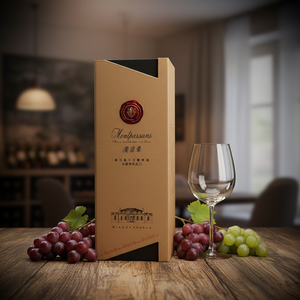 Cajas <span class=keywords><strong>de</strong></span> Regalo <span class=keywords><strong>de</strong></span> Cartón Corrugado <span class=keywords><strong>de</strong></span> Lujo Personalizadas para Vino y Cerveza, Papel <span class=keywords><strong>de</strong></span> Arte, Inserto <span class=keywords><strong>de</strong></span> Espuma EVA, Laminación Mate, Grabado en Relieve Directo - Product Image 5