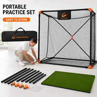 Filet d'entraînement de golf portable pour adultes avec cible, idéal pour le practice de la frappe, du driving et du chipping en extérieur