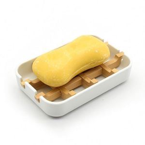 Wholesale <b>Bamboo</b> <b>Soap</b> <b>Dish</b> Tray Detachable Design Plastic <b>Soap</b> <b>Dish</b> Holder - Product Image 2
