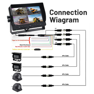 AHD xe máy ảnh cho xe tải 360 Hệ thống camera điểm mù máy ảnh không dây trở lại lên máy ảnh 360 cho xe tải xe tải - Product Image 6