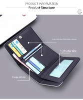 Dompet Pria Kanvas Pola Geometris Denim Bertumpuk Model Cross-Border Kapasitas Besar Diskon 70%