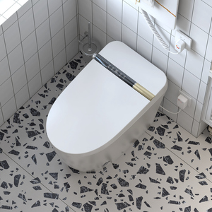 WC intelligent monobloc allongé à nettoyage automatique avec siège chauffant et télécommande – Prix de gros abordable - Product Image 5