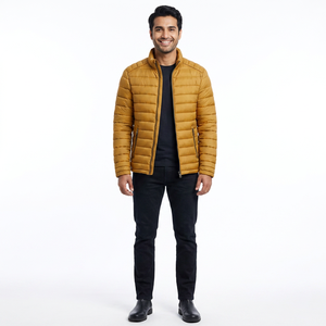 Vestes matelassées personnalisées pour hommes, broderie personnalisée, chaudes et épaisses, plusieurs couleurs, votre propre logo, manteaux et vestes - Product Image 1