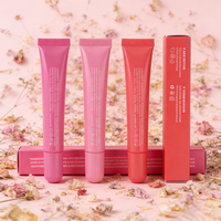 Huile à lèvres brillante rose sans parabène, formule personnalisée OEM ODM, marque privée
