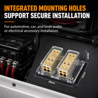 Bloc de distribution d'alimentation haute qualité 4 AWG avec sortie 8 AWG pour autoradio et répartiteur audio