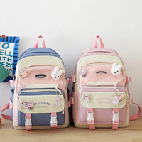 2025 Fábrica al por mayor Lona de gran capacidad Linda mochila escolar para estudiantes Primaria para niños adolescentes