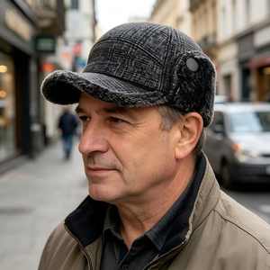Chapeau de baseball en peluche édition coréenne automne-hiver, coupe-vent avec protection des oreilles, style Lei Feng, pour le ski et le cyclisme - Product Image 3