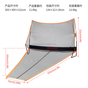Entraîneur de practise intérieur et extérieur Grand filet de frappe de <span class=keywords><strong>golf</strong></span> Filet d'entraînement de <span class=keywords><strong>golf</strong></span> de première qualité de 12 pieds avec rampe de retour de balle étendue - Product Image 5