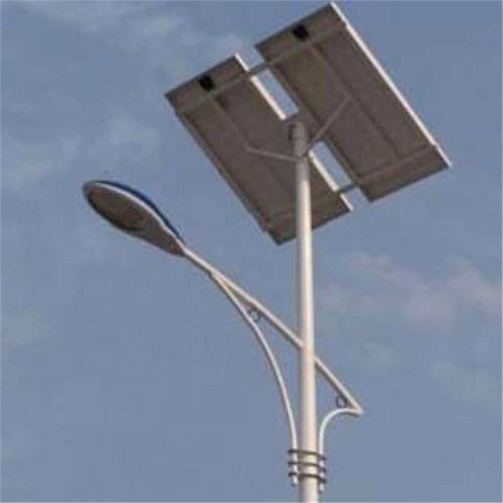 50w 80w 100W poste de Luz LED panel solar integrado farola solar mixta farola solar mixta farola solar