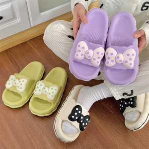 <span class=keywords><strong>Ciabatte</strong></span> Bow Cool da donna, estive, eleganti, da esterno, con suola spessa, per interni, con design a cuore, per una sensazione di morbidezza sotto i piedi - Product Image 2