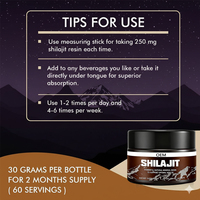 Compléments OEM/ODM pour soutenir le système immunitaire, minéraux naturels, acide fulvique, résine de Shilajit pure