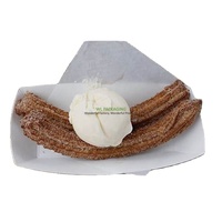 Plateau de service alimentaire en papier jetable personnalisé Snack Frites Poulet Salade Carton Emporter Nourriture Bateau ShapeTray