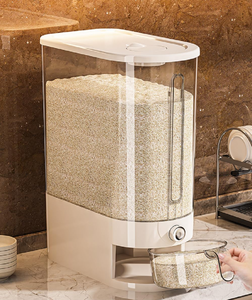Boîte de rangement en gros pour riz de qualité alimentaire, hermétique et anti-humidité, accessoire de cuisine pour céréales et grains divers - Product Image 6
